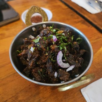 Gorkhali - Brooklyn - Sukuti- Nepalese dried beef meat. $14. A bit above average - Himalayan/Nepalese Near Me - Brooklyn, New York