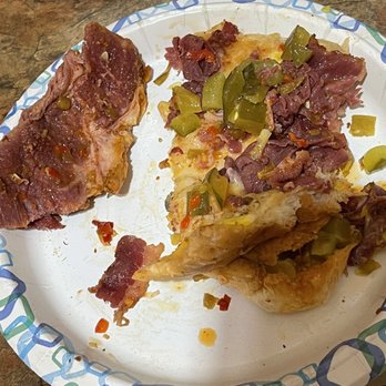 Pizza Etc - It's my pastrami sub you see how thick and fat and tough that is this is ridiculous I wasted money I do 90% of it away - Pizza Near Me - Brighton, Massachusetts