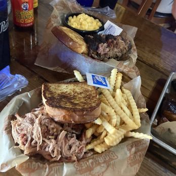 BubbaQue's - Crystal River - Texas brisket meal and the pulled pork meal! The amazing fries are on the pulled pork meal! - Barbeque Near Me - Crystal River, Florida BubbaQue's - Crystal River - Texas brisket meal and the pulled pork meal! The amazing fries are on the pulled pork meal! - Barbeque Near Me - Crystal River, Florida