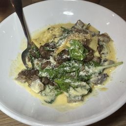 Smoked brisket parpadelle with Gorgonzola sauce Smoked brisket parpadelle with Gorgonzola sauce
