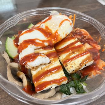 Bowlvine - Close-up of the Tofu Bibimbap - Korean Near Me - West Nyack, New York