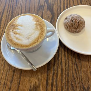 Ritual Coffee Roasters - Small capuccino with ginger cookie - Coffee Roasteries Near Me - San Francisco, California