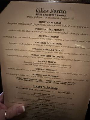 Menu photo 1 Wine Cellar Restaurant Los Gatos, CA Menu photo 1 Wine Cellar Restaurant Los Gatos, CA