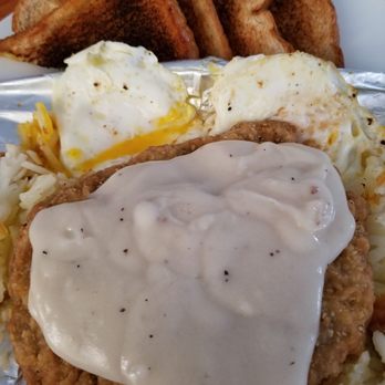 Ranch House Grille - To-go order of country fried steak breakfast. Delicious! - Breakfast & Brunch Near Me - Page, Arizona