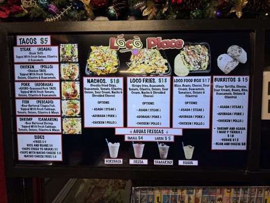 Menu photo 1 loco place Redmond, OR