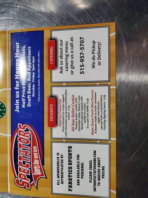 Menu photo 6 Spectators SBG Altoona, IA Menu photo 6 Spectators SBG Altoona, IA