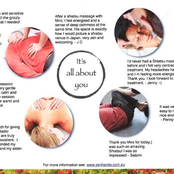 Zen Hands - Services guide (Oct 2016) - Massage Therapy Near Me Zen Hands - Services guide (Oct 2016) - Massage Therapy Near Me