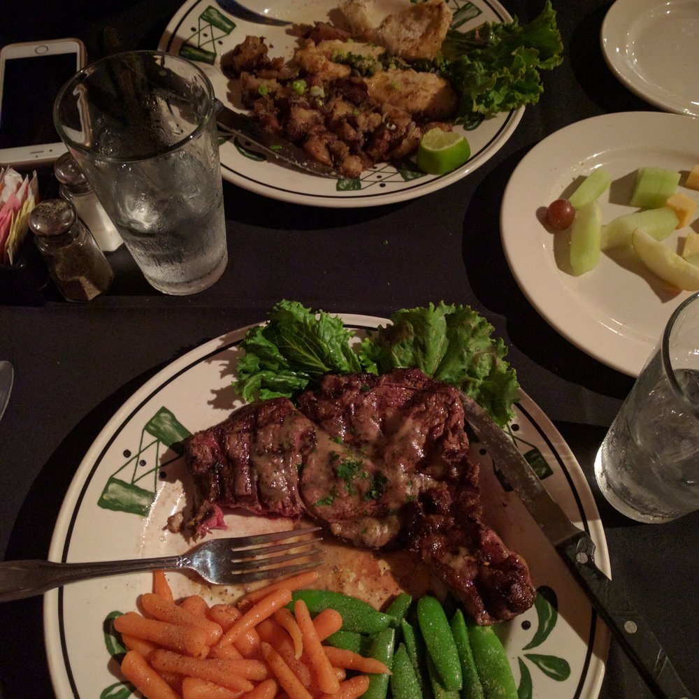 1424 Bistro - Under cooked steak, plain undressed veggies - Seafood Near Me - Waco, Texas 1424 Bistro - Under cooked steak, plain undressed veggies - Seafood Near Me - Waco, Texas