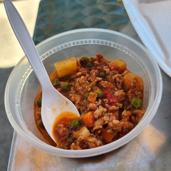 Pick Your Plate - I'm not sure what it's called, but it's a ground pork with veggies in sauce - Fast Food Near Me - Hawthorne, California