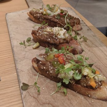 Stoke - Sticky pork toast - New American Near Me - Charlotte, North Carolina Stoke - Sticky pork toast - New American Near Me - Charlotte, North Carolina
