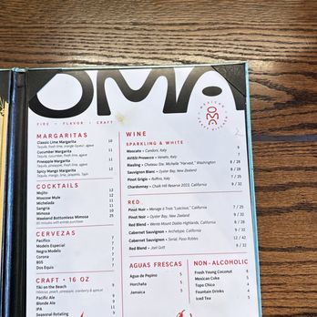 OMA - Menu - Seafood Near Me - Alhambra, California OMA - Menu - Seafood Near Me - Alhambra, California