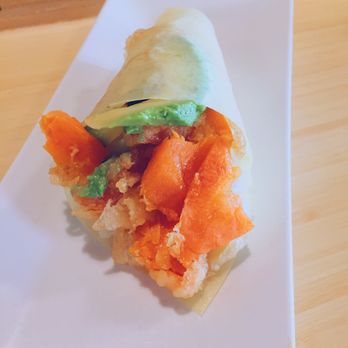 Hinoki Sushi - tempura veggie hand-roll with soy paper was my favorite! - Sushi Bars Near Me - Reno, Nevada
