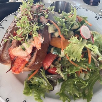 Loch Bar - Lobster Roll with Salad.. - Seafood Near Me - Houston, Texas