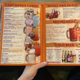 Drink menu