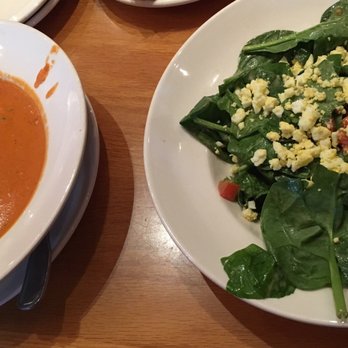 BJ's Restaurant & Brewhouse - Unlimited soup and salad for lunch. Upgraded salad for $1. Tomato soup. Twisted BLT salad w/out bacon. - Pizza Near Me - Brea, California BJ's Restaurant & Brewhouse - Unlimited soup and salad for lunch. Upgraded salad for $1. Tomato soup. Twisted BLT salad w/out bacon. - Pizza Near Me - Brea, California
