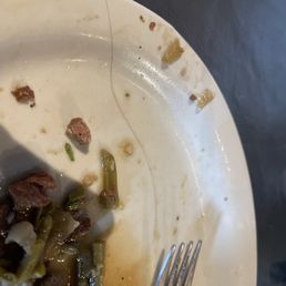 Hair found on my plate.