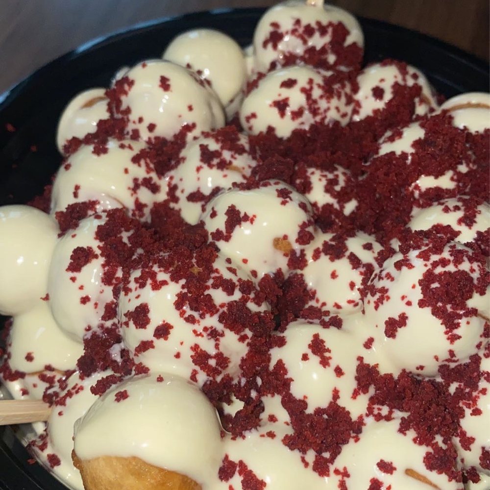 Dot Sugar - Red Velvet Lokma - Desserts Near Me - Beaverton, Oregon Dot Sugar - Red Velvet Lokma - Desserts Near Me - Beaverton, Oregon