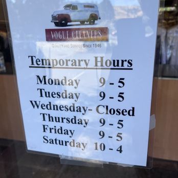 Vogue Cleaners - Hours - Laundry Services Near Me - Tiburon, California Vogue Cleaners - Hours - Laundry Services Near Me - Tiburon, California