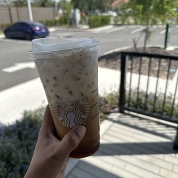 Starbucks - Iced Brown Sugar Oatmilk Shaken Espresso - Coffee & Tea Near Me - Riverview, Florida