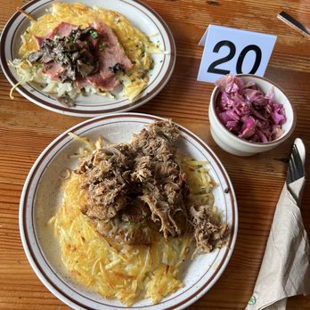 Pine State Biscuits - Hash browns and slaw. - Southern Near Me - Portland, Oregon Pine State Biscuits - Hash browns and slaw. - Southern Near Me - Portland, Oregon