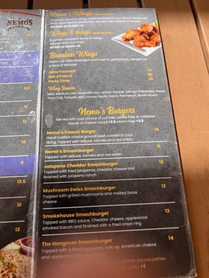 Menu photo 2 Nemo's Sports Cafe Naples, FL Menu photo 2 Nemo's Sports Cafe Naples, FL