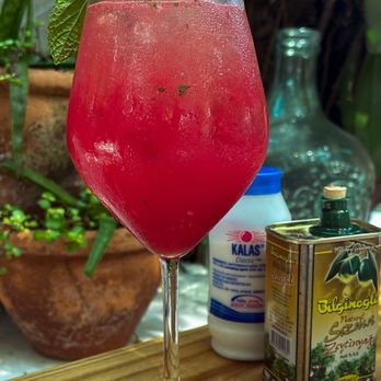 Mandolin Aegean Bistro - Watermelon spritz - Mediterranean Near Me - Miami, Florida