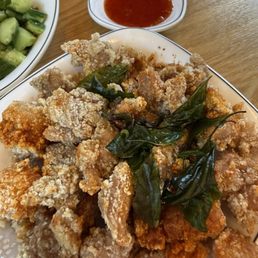 Spicy popcorn chicken