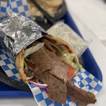 The Mad Greek - Beef and lamb gyro meal-delicious!! - Greek Near Me - Baker, California The Mad Greek - Beef and lamb gyro meal-delicious!! - Greek Near Me - Baker, California