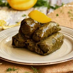 Greek Stories Calgary - Dolmades (vine leaves stuffed with rice and spices)
Vegan