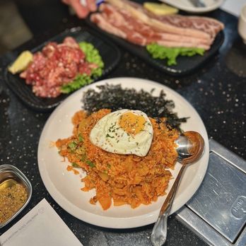Don Blanc - Kimchi Fried Rice w/ Beef ($22) - Korean Near Me - Sunnyvale, California