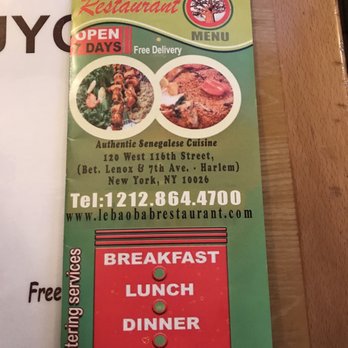Le Baobab Restaurants - Menu - Senegalese Near Me - New York, New York