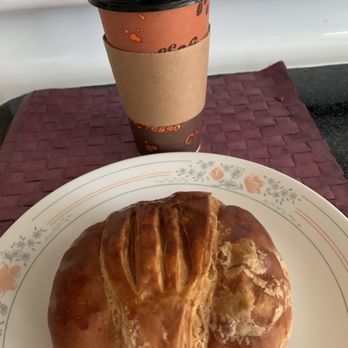 K-Donuts - Sausage and Cheese Croissant with Hot Large Size Black Coffee. - Donuts Near Me - Oceanside, California