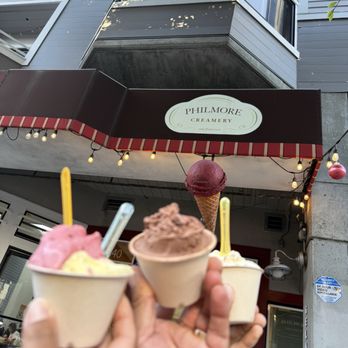 Philmore Creamery - Hazelnut chocolate - Gelato Near Me - San Francisco, California