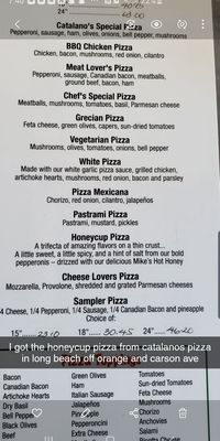 Menu photo 8 Catalano's Pizza Long Beach, CA Menu photo 8 Catalano's Pizza Long Beach, CA