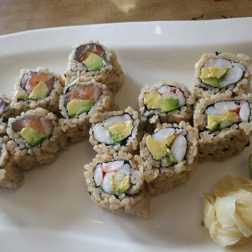 Open Rice - This is my standard order - 1 salmon avocado roll and 1 shrimp avocado roll, both with brown rice. - Asian Fusion Near Me - Stamford, Connecticut Open Rice - This is my standard order - 1 salmon avocado roll and 1 shrimp avocado roll, both with brown rice. - Asian Fusion Near Me - Stamford, Connecticut
