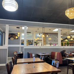 Lily Thai Restaurant - Large dining area, showing the front counter (dining in you can order from the table)