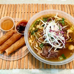 Pho Rachel - Bun bo hue and imperial rolls