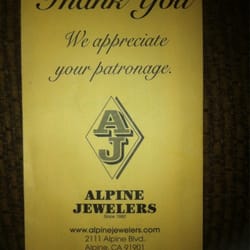 Alpine Jewelers - Jewelry envelope