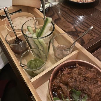 Indian Accent - Ghee Roast Lamb, Roomali Roti Pancakes - Indian Near Me - New York, New York