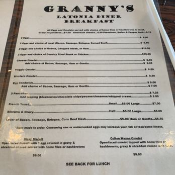 Granny's Latonia Diner - Menu - Diners Near Me - Covington, Kentucky