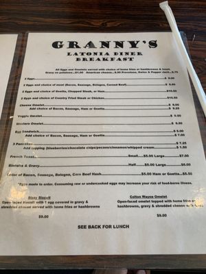 Menu photo 8 Granny's Latonia Diner Covington, KY