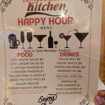 Carolina Kitchen Bar & Grill - Happy hour menu as of 8/2026: Monday - Friday - Soul Food Near Me - Hyattsville, Maryland