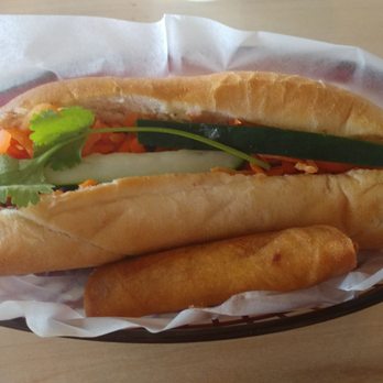 The Pho Spoon - Banh mi grilled pork with egg roll. - Vietnamese Near Me - Humble, Texas The Pho Spoon - Banh mi grilled pork with egg roll. - Vietnamese Near Me - Humble, Texas