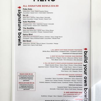 Poke Eats - Menu (Oct 2023) - Hawaiian Near Me - Toronto, Ontario