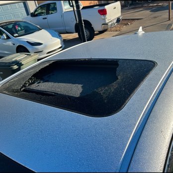 Advanced Auto Glass - Shattered sun roof - Auto Glass Services Near Me - Santa Rosa, California