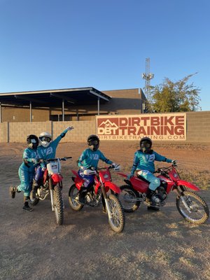 Learn to Ride Camp - Our camps offer hands-on training and bike maintenance for new and experienced riders. Not only will students learn how to ride, but they’ll also get experience with dirt bike maintenance. Perfect for getting kids interested in outdoor activities beyond traditional sports!