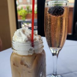 Esca Restaurant & Wine Bar - Sunday boozy brunch: Spiked Iced Coffee & Sangria Mimosa
