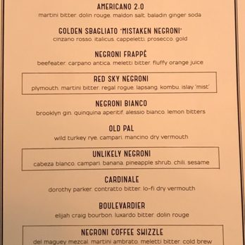 Dante - Negroni (Happy Hour) Menu - Cocktail Bars Near Me - New York, New York Dante - Negroni (Happy Hour) Menu - Cocktail Bars Near Me - New York, New York