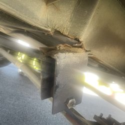 C&J Welding & Repair - Broken spring hanger