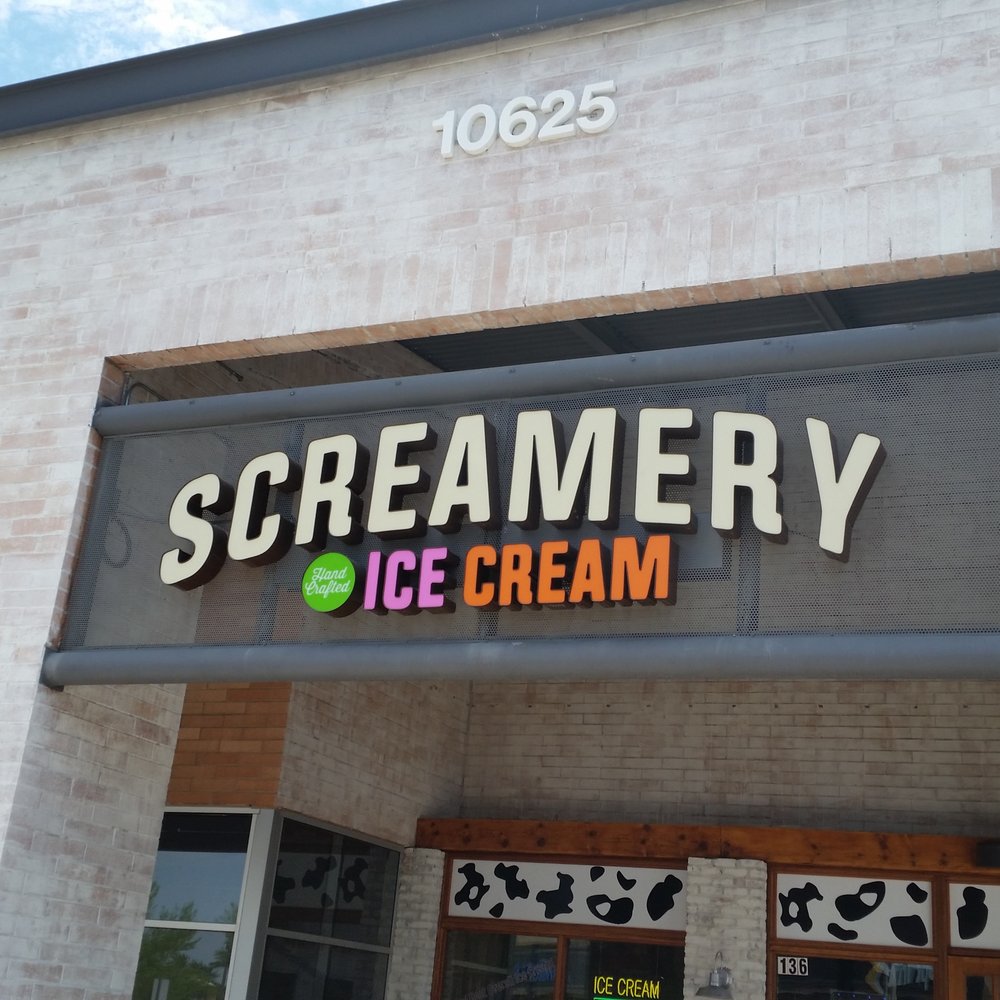 The Screamery - Sign from Outside. Over near the Tatum/Shea corner. - Ice Cream & Frozen Yogurt Near Me - Phoenix, Arizona The Screamery - Sign from Outside. Over near the Tatum/Shea corner. - Ice Cream & Frozen Yogurt Near Me - Phoenix, Arizona